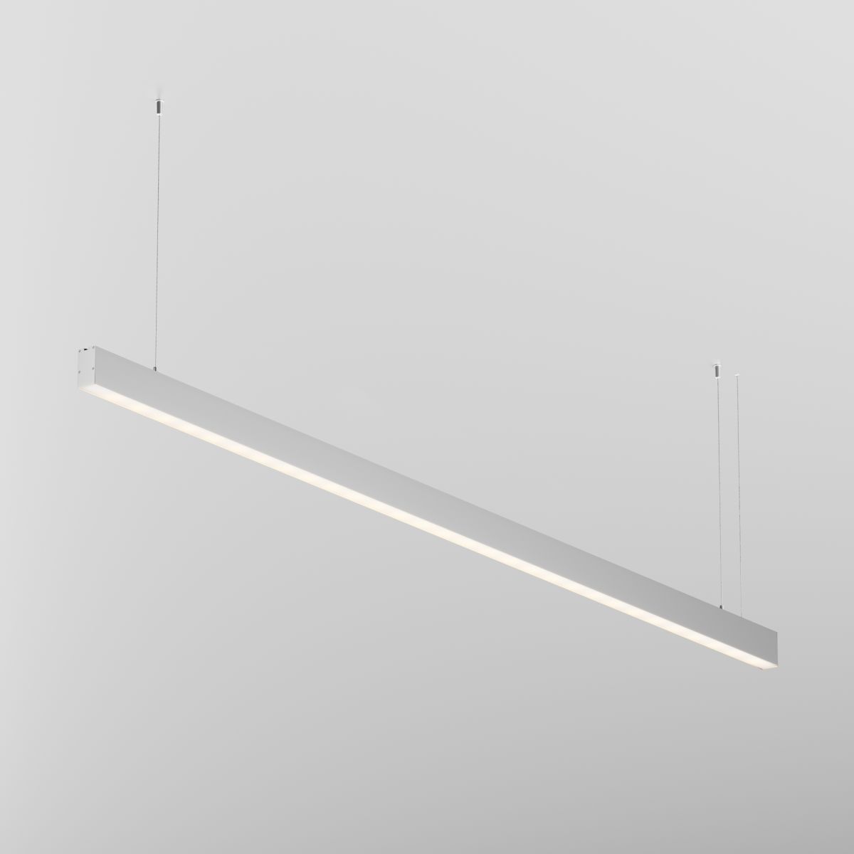Линейный подвесной светильник Maytoni Technical 3000K 35x67 (Серебро, 2 м) LL312039