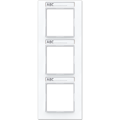 Рамка трехместная с полем для надписи Jung AC583BFNAWW