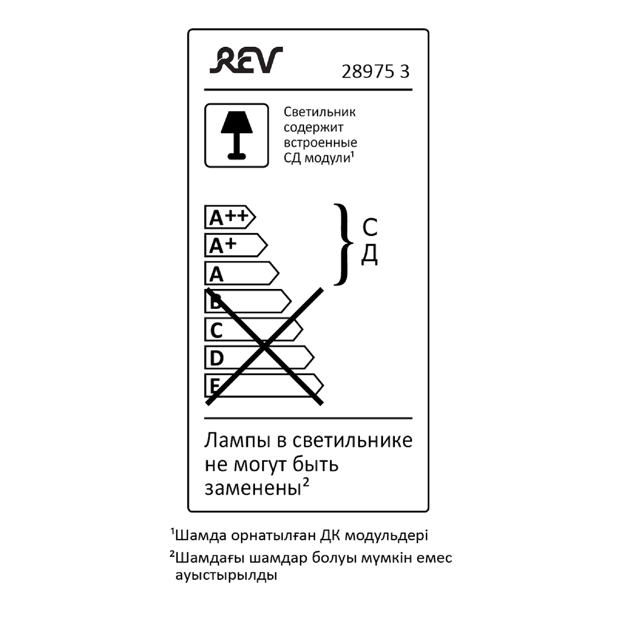Панель светодиодная REV Slim Quadro 28975 3