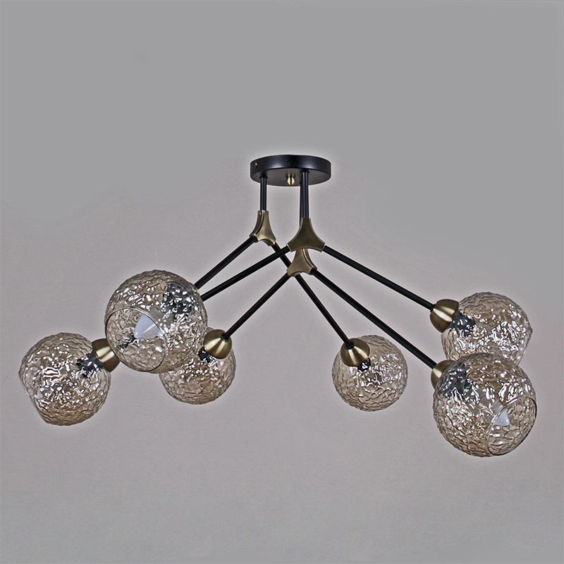 Люстра на штанге Illumico IL0264-6CSQ-79 BK AB УЦ