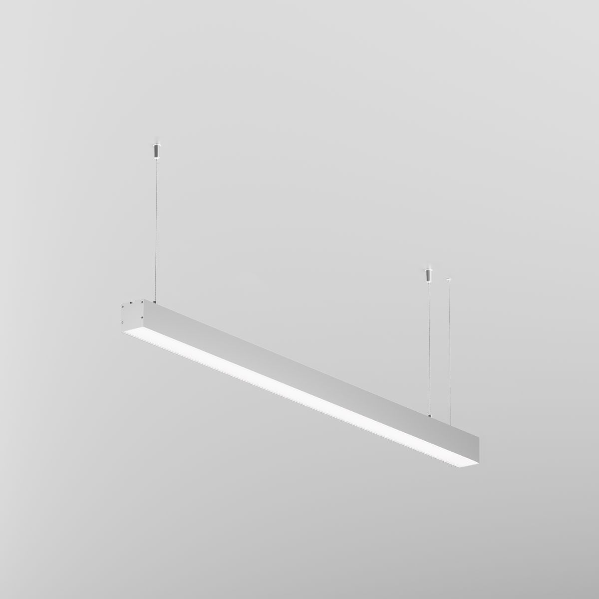 Линейный подвесной светильник Maytoni Technical 3000K 50x50 (Серебро, 1 м) LL312019
