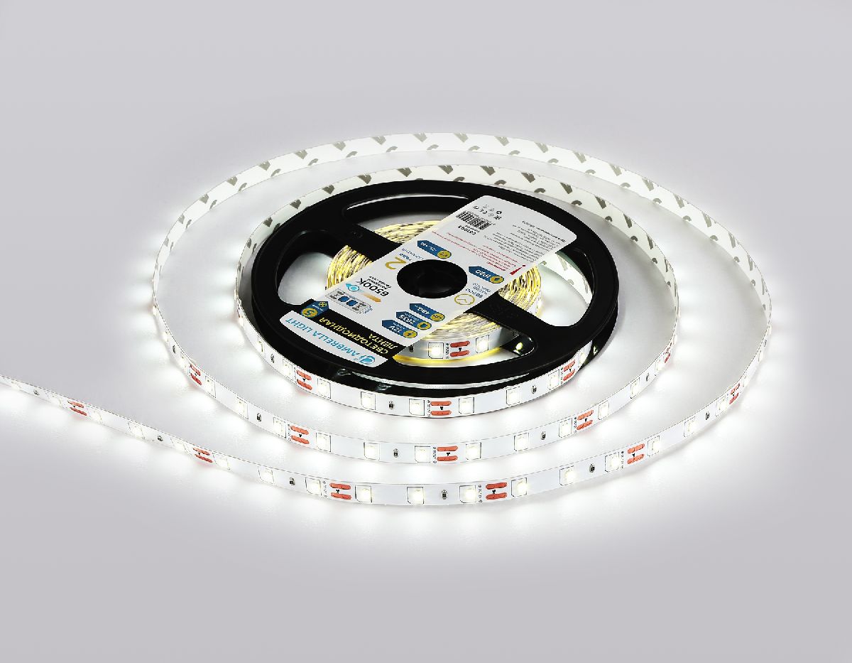 Светодиодная лента Ambrella Light LED Strip 12В 2835 4,8Вт/м 6500K 5м IP20 GS1003