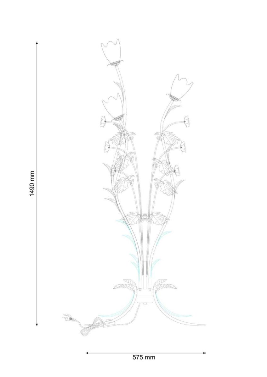 Торшер Lucia Tucci Fiori Di Rose F1760.3