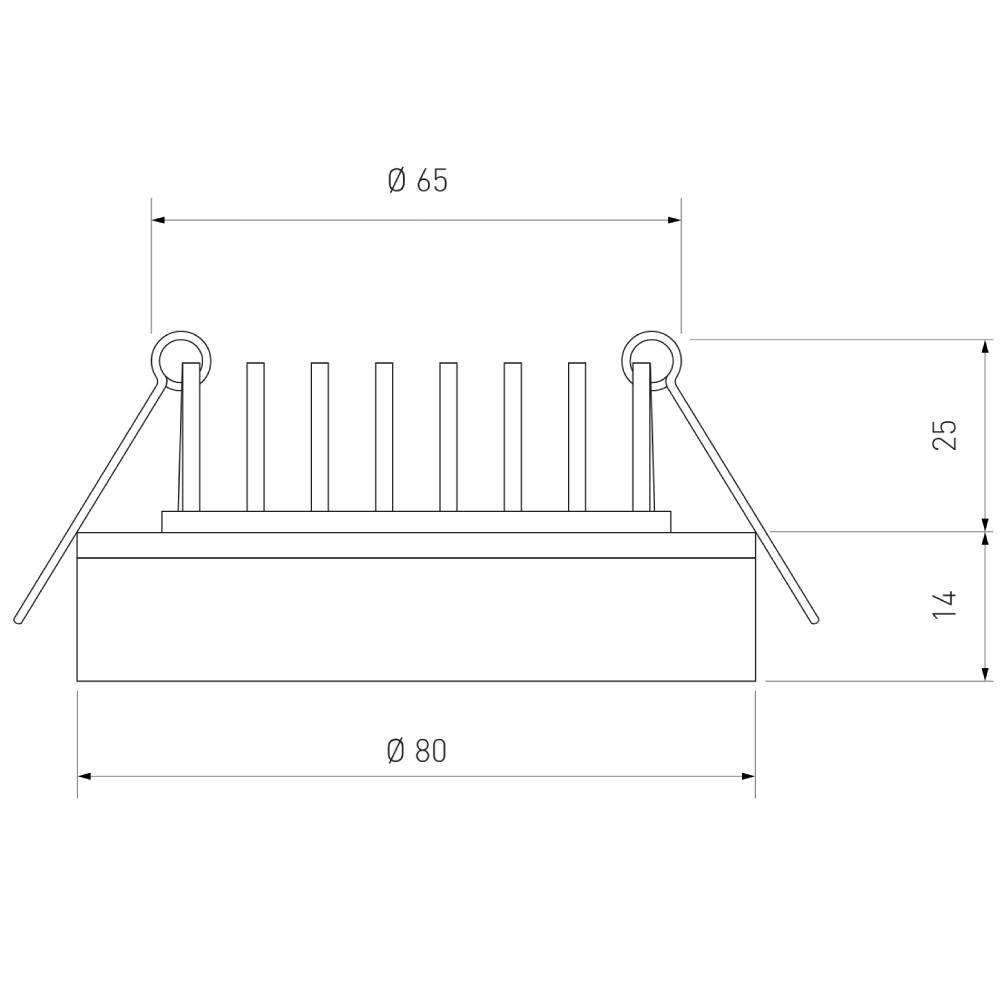 Встраиваемый светодиодный светильник Elektrostandard DSKR80 5W 4200K 4690389056710