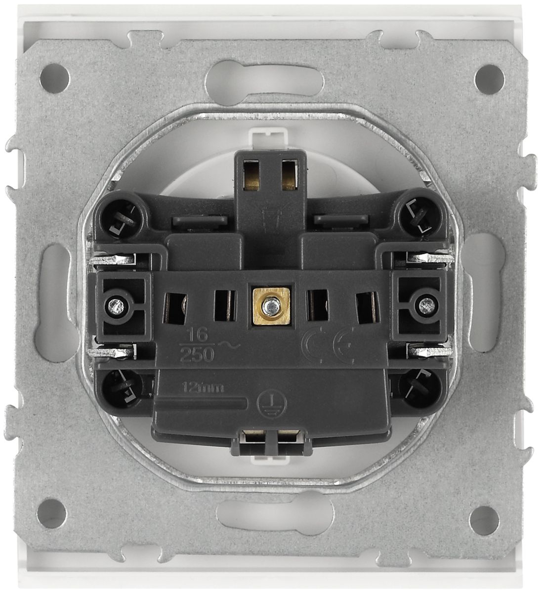 Розетка Эра Arktik 16-2102-08 с заземлением 2P+E Schuko со шторками 16А-250В белый матовый Б0070431
