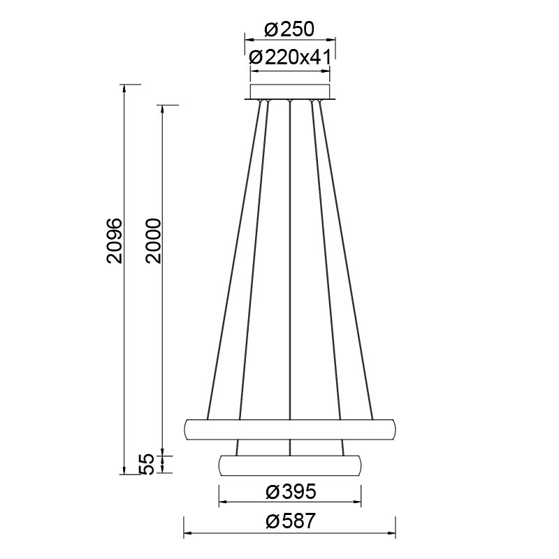Подвесная люстра Mantra Flats 9429
