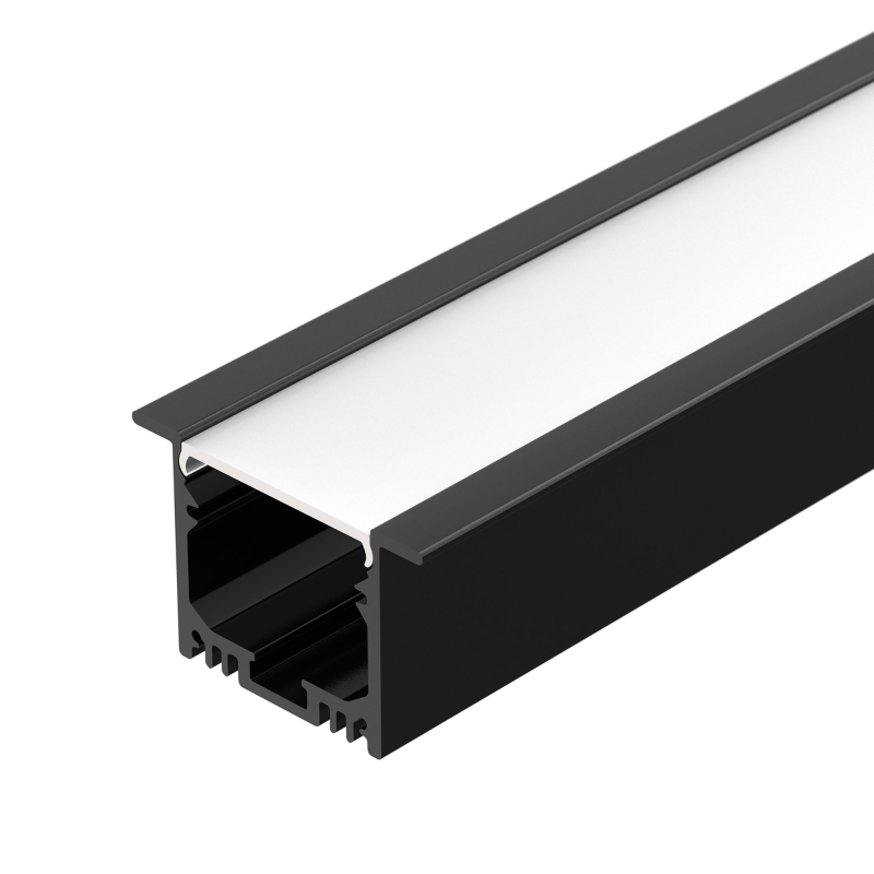 Алюминиевый профиль Arlight SL-Linia49M-F-2000 Black 036513 УЦ