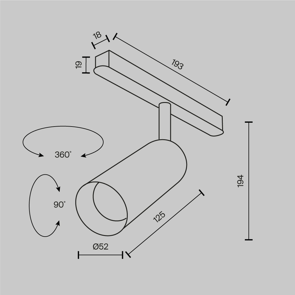 Трековый магнитный светильник Maytoni Focus Led TR032-2-12W3K-M-BW