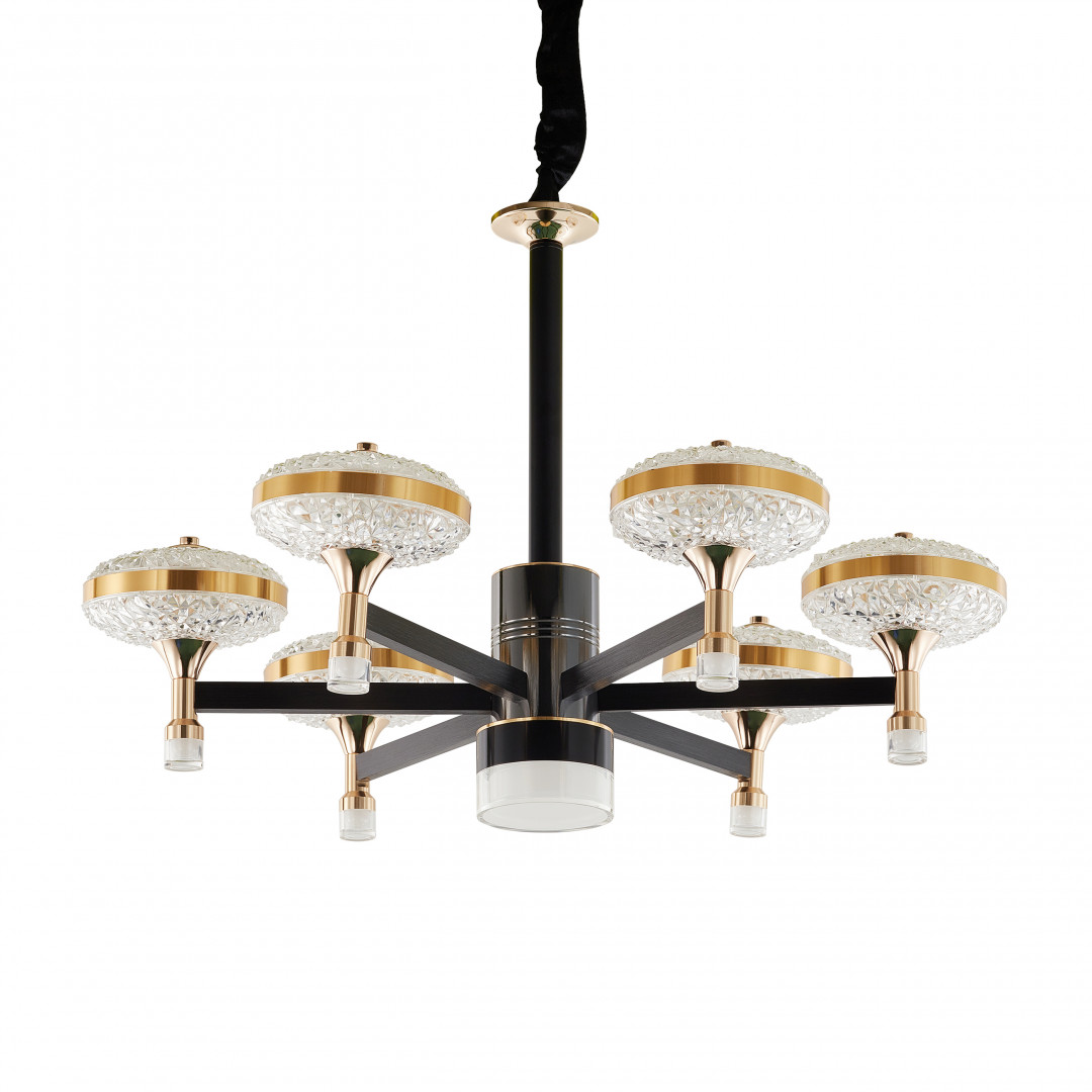 Подвесная люстра Arte Milano Ferrara 273059/6 BK/GD