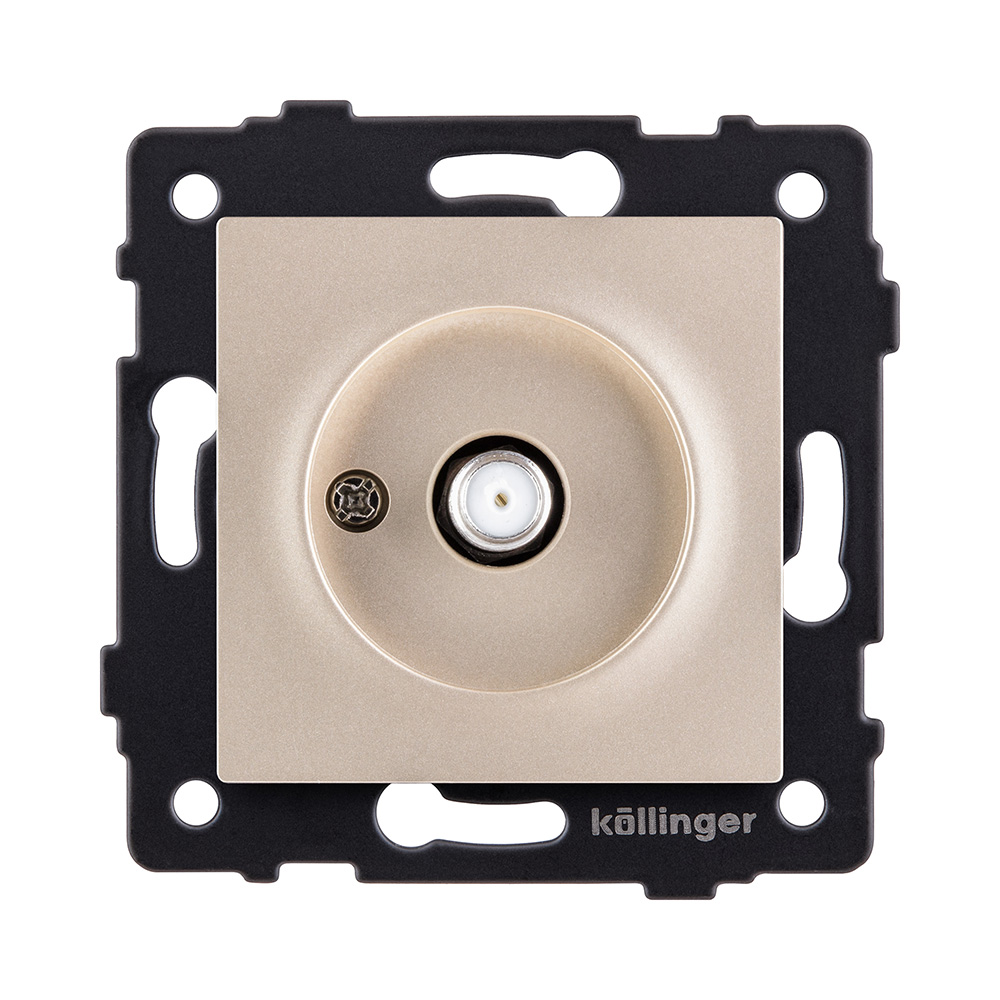 Розетка спутниковая SAT, золотой Kollinger REA-020GD для Aspekt, Eleganz, Reflex