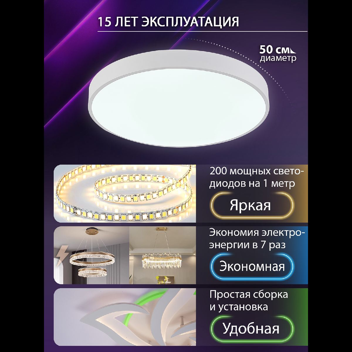 Потолочный светильник Natali Kovaltseva LED LAMPS 81112/5C