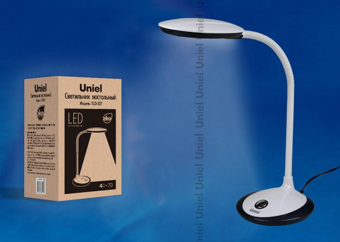 Настольная лампа (UL-00000416) Uniel TLD-527 Black/LED/400Lm/4500K