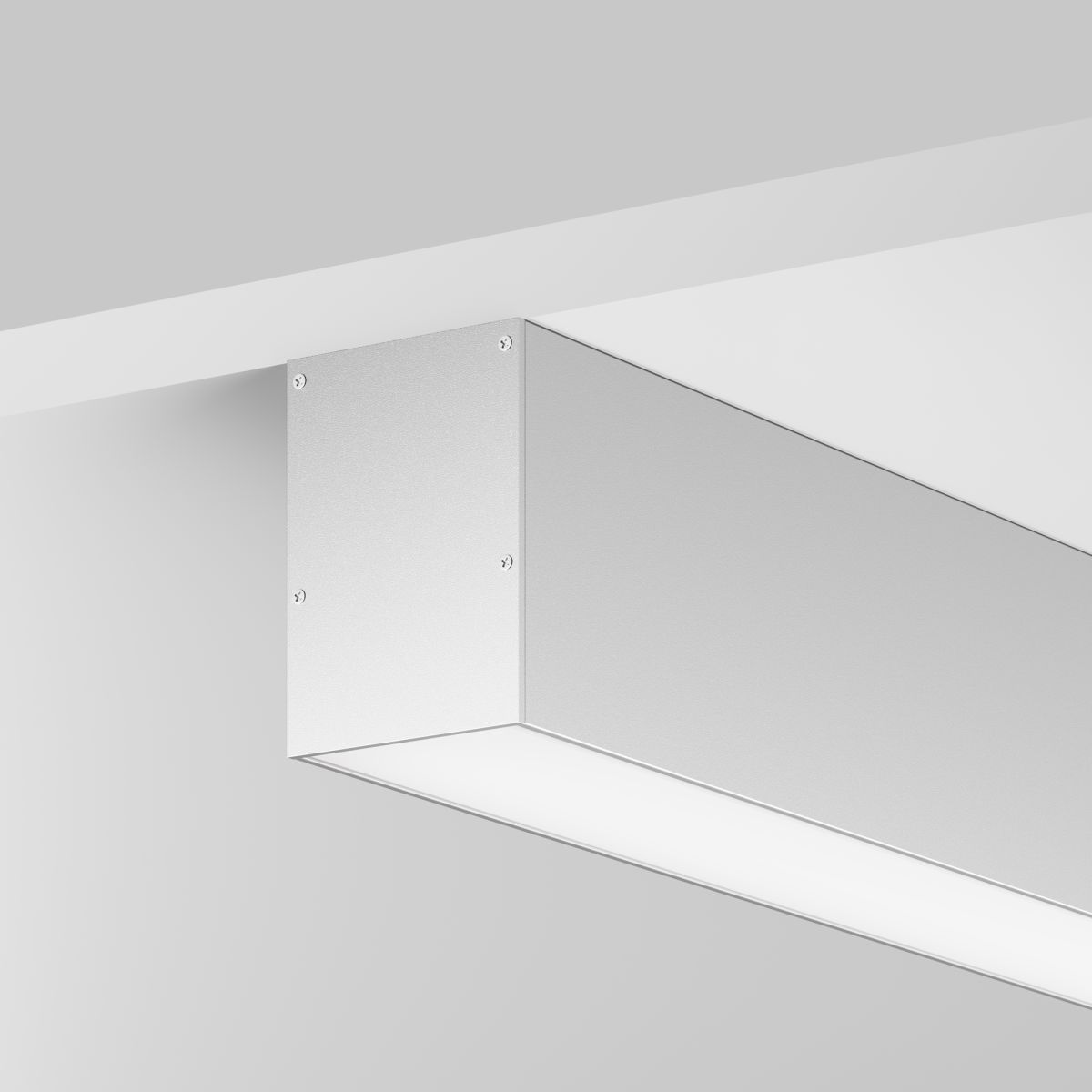 Профиль накладной-подвесной 50х70 (Серебро, 2 м) Maytoni ALM-5070-S-2M
