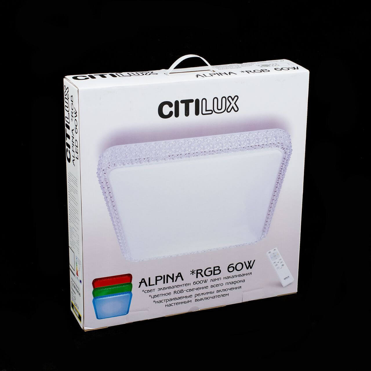 Потолочный светодиодный светильник Citilux Альпина CL718K60RGB в Москве