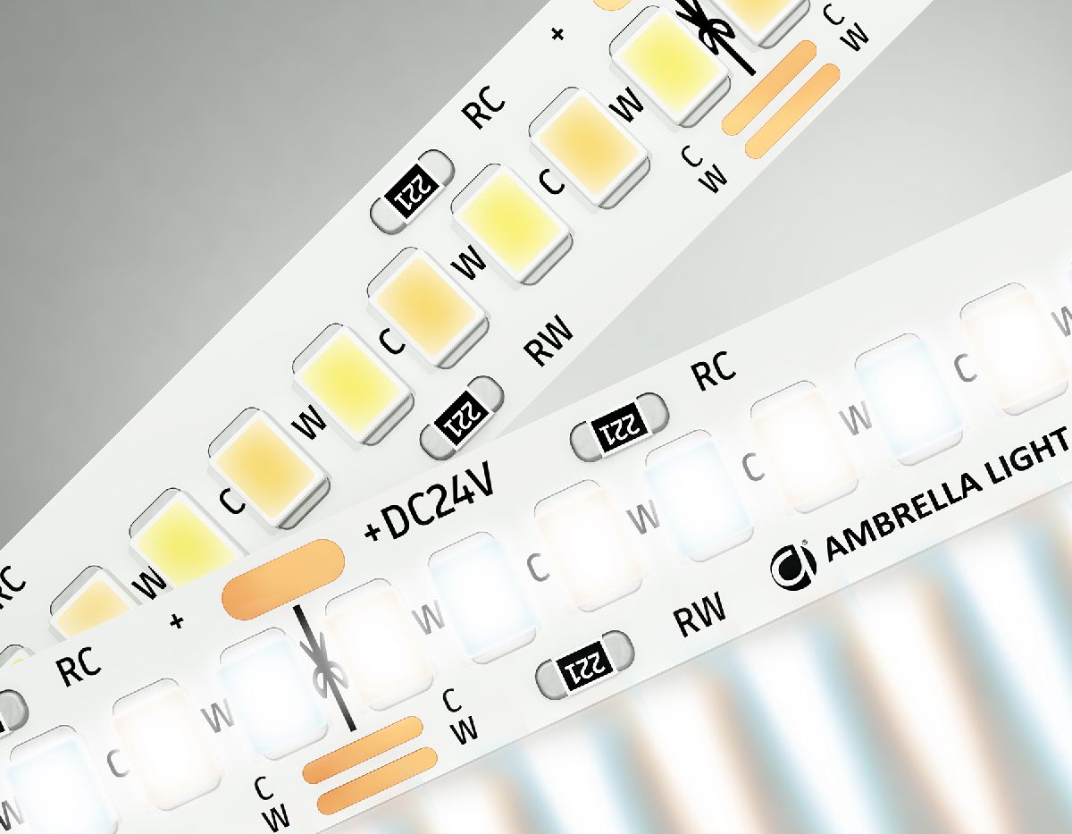 Светодиодная лента Ambrella Light LED Strip 24В 2835 18Вт/м 3000-6500K 5м IP20 GS4151