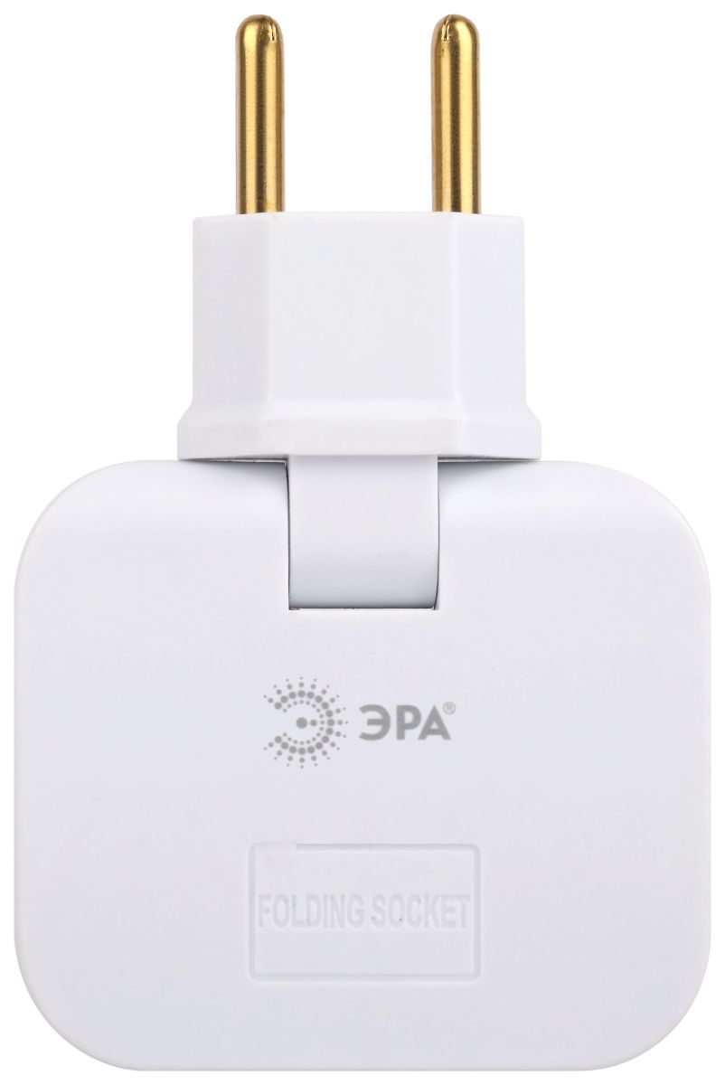 Разветвитель электрический Эра SPF-3-FL поворотный на 3 розетки 10А белый Б0069088