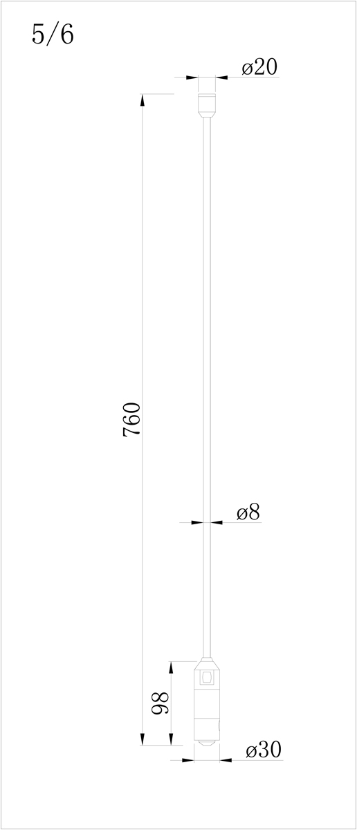 Стойка с двойным фиксатором Donolux Code 1.2 Double Stand H700 BBr DL20224