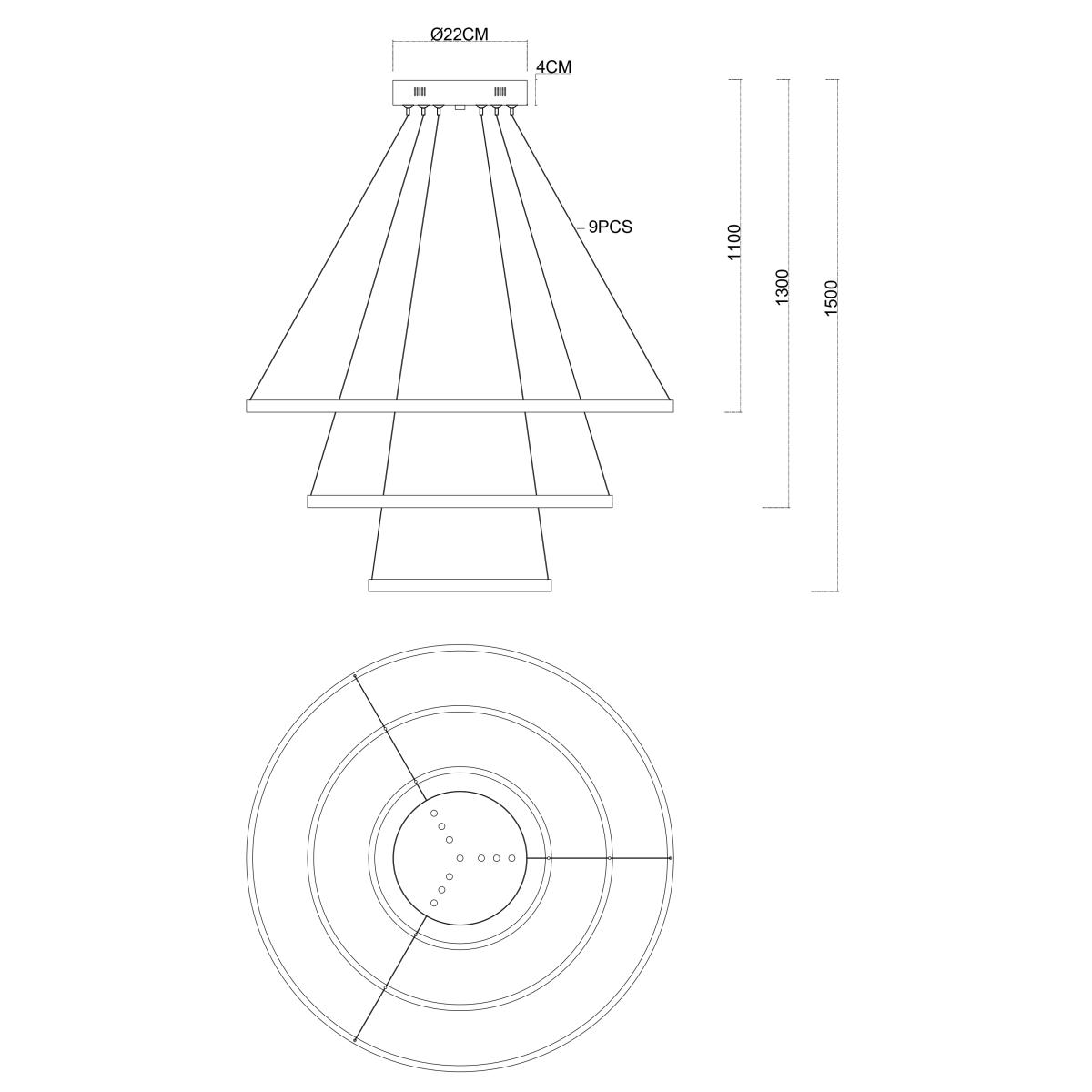 Потолочная чаша Favourite Canopy 4591-220-9CH