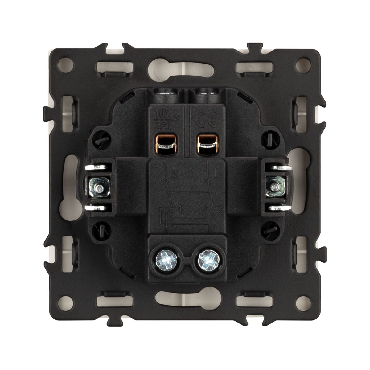 Механизм выключателя одноклавишный перекрёстный Arlight SWT-NOBE-MKX1-SFPL-IS (230V, 10A) 059429