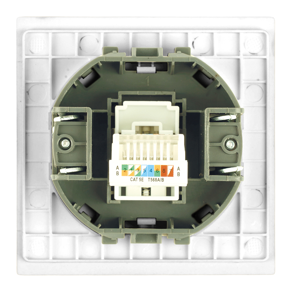 Розетка компьютерная 1-местная RJ-45 (механизм) Stekker Мия RST00-3117-01 50436