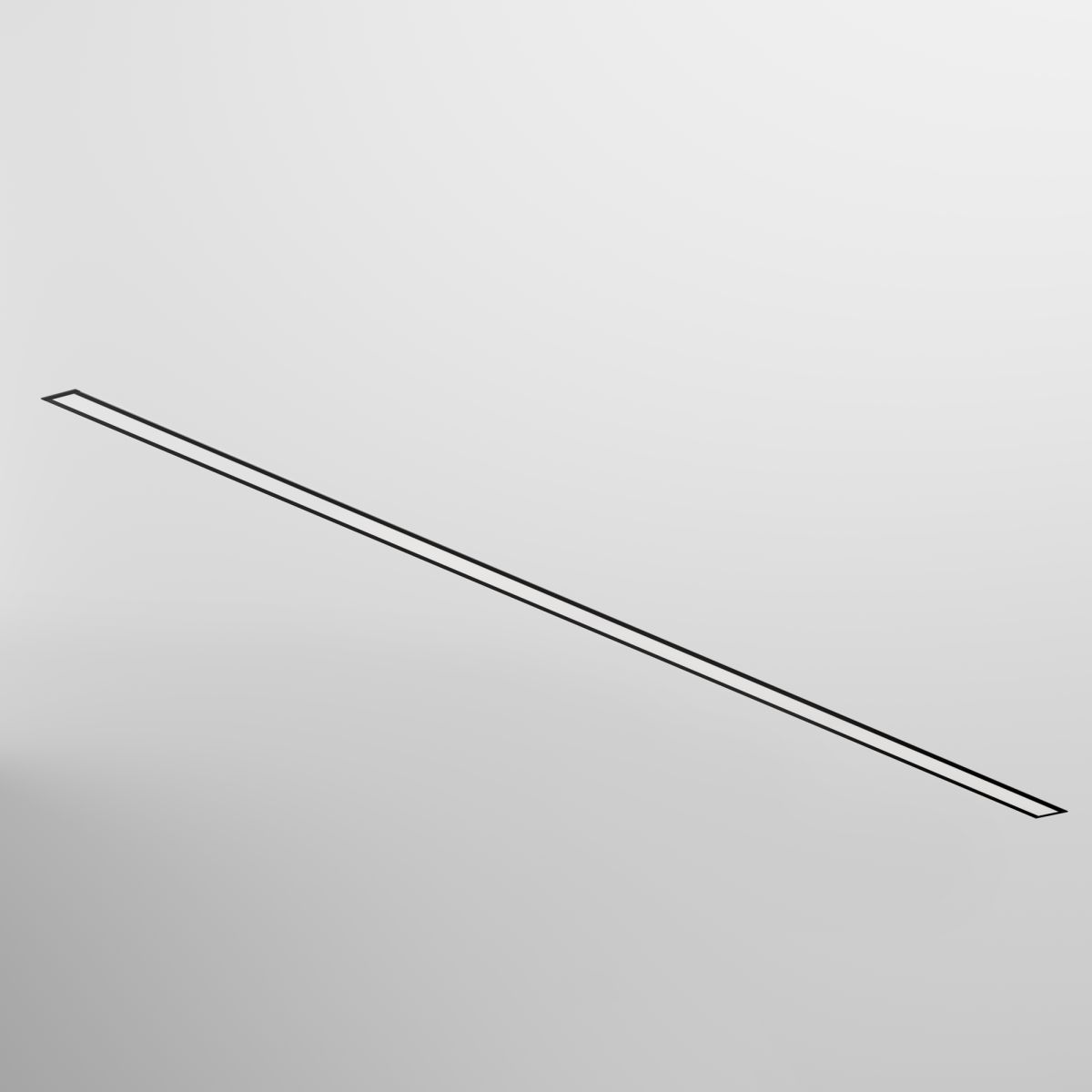 Линейный встраиваемый светильник Maytoni Technical 3000K 50x35 (Черный, 2 м) LL313015