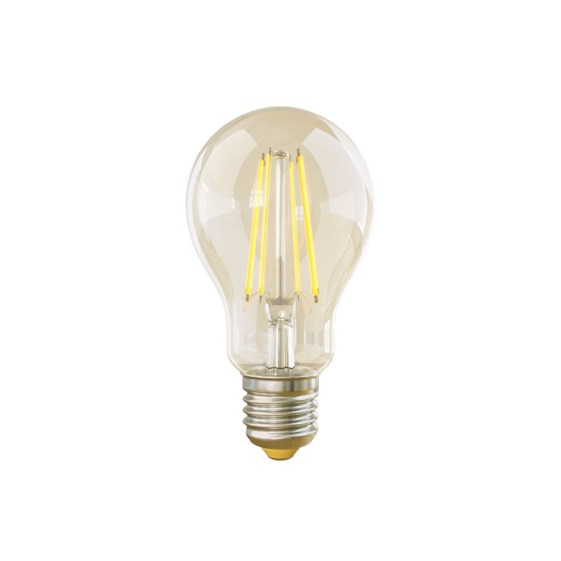 Лампа светодиодная филаментная диммируемая Voltega E27 8W 2800К груша прозрачная VG10-А1E27warm8W-FD 5489