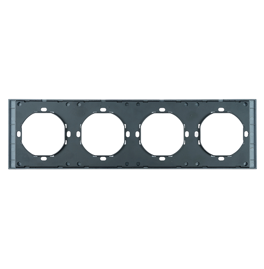 Рамка 4-местная Stekker Мия PFR00-3004-05 черный бархат 50464