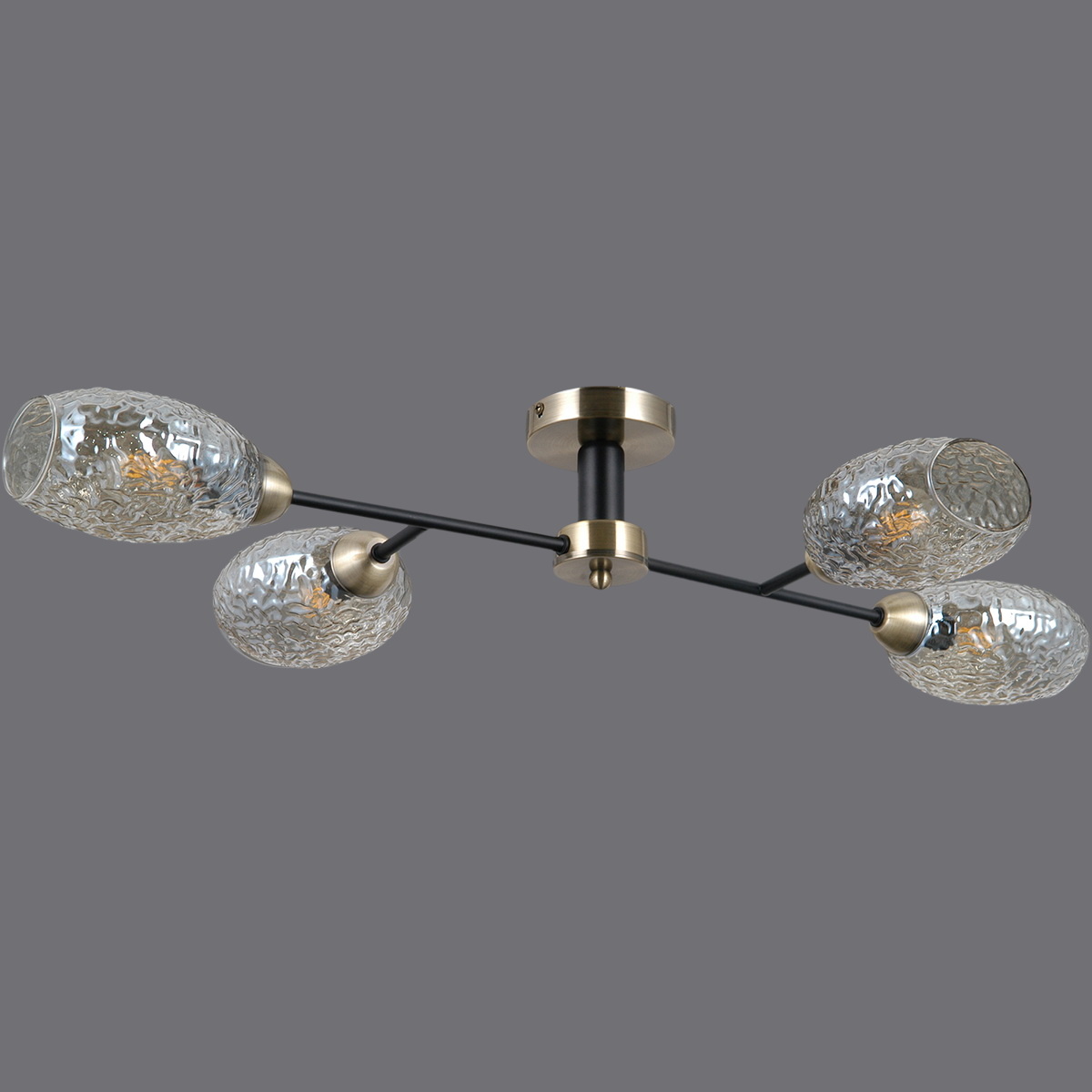 Люстра на штанге Illumico IL0285-4CSQ-79 BK AB УЦ