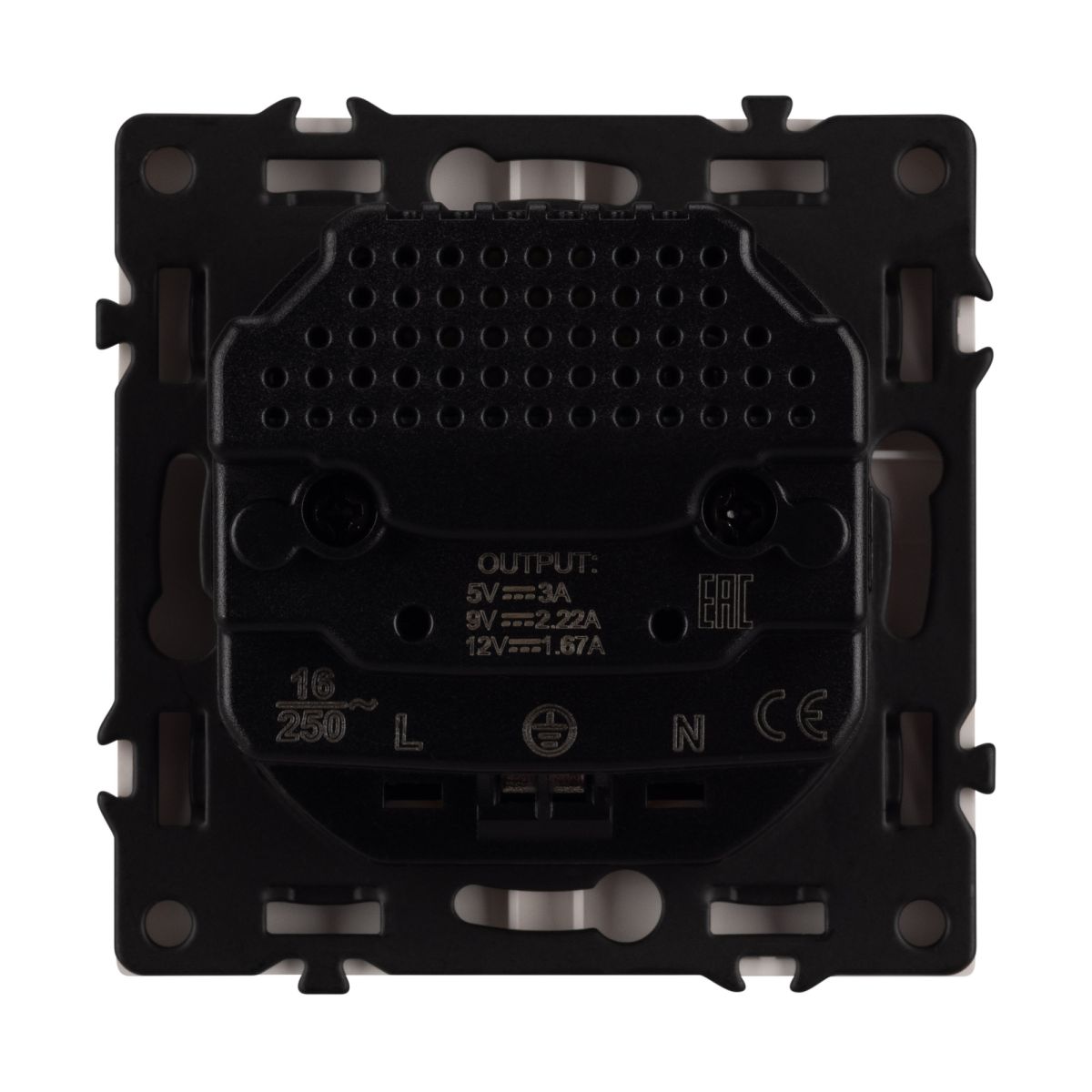 Механизм розетки с USB зарядкой Arlight SCT-NOBE-MUCC-SFPL-GD (230V, 16A) 061815