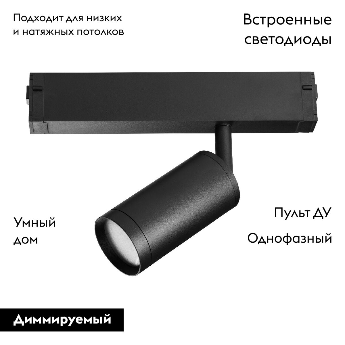 Трековый однофазный светильник Lightstar Teta 205027R