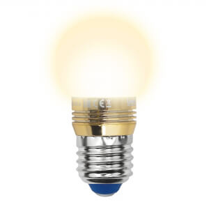 Лампа светодиодная (10064) Uniel E27 5W 3000K матовая LED-G45P-5W/WW/E27/FR ALC02GD