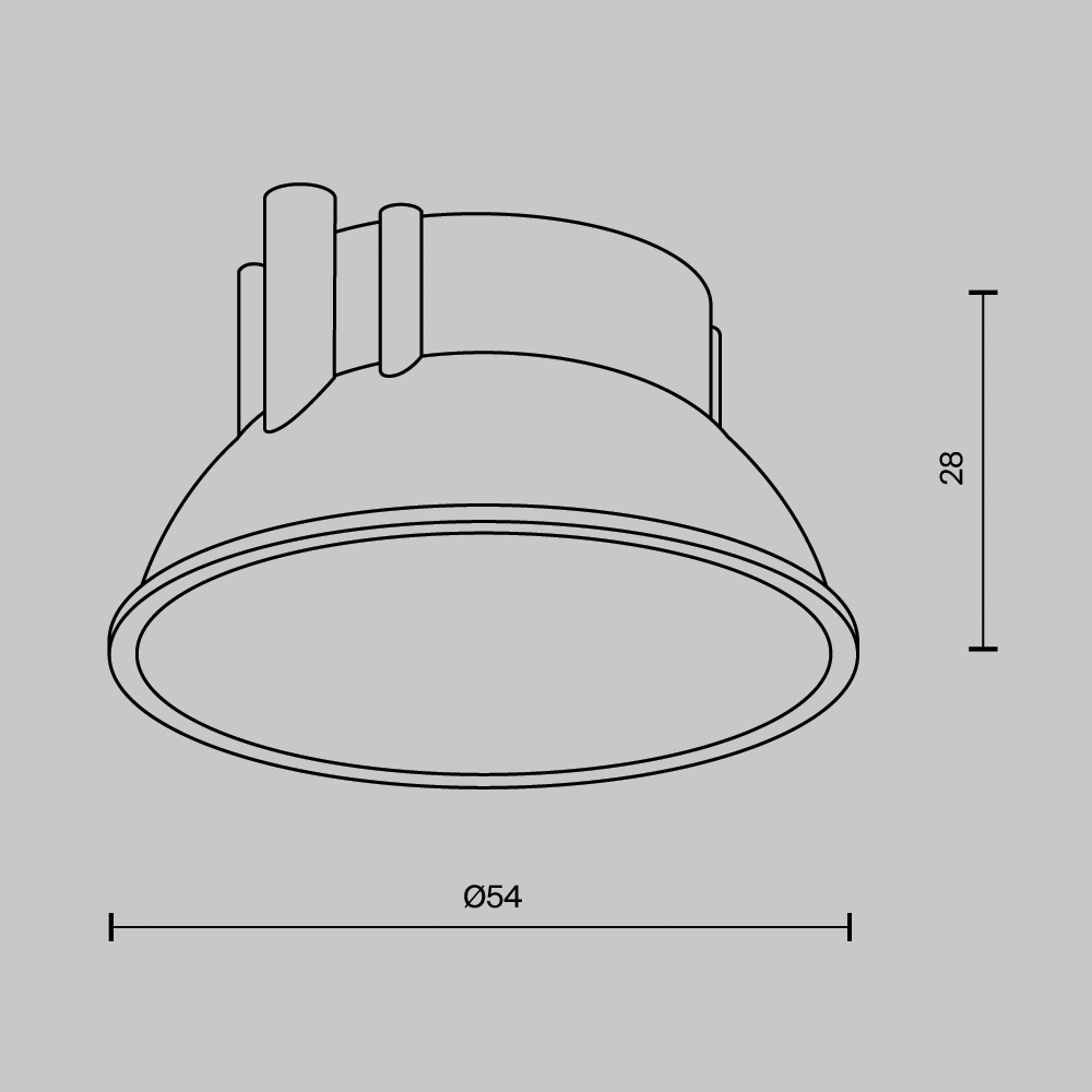 Декоративная рамка отражатель Maytoni Alfa led Ring8-10W-RD-BS