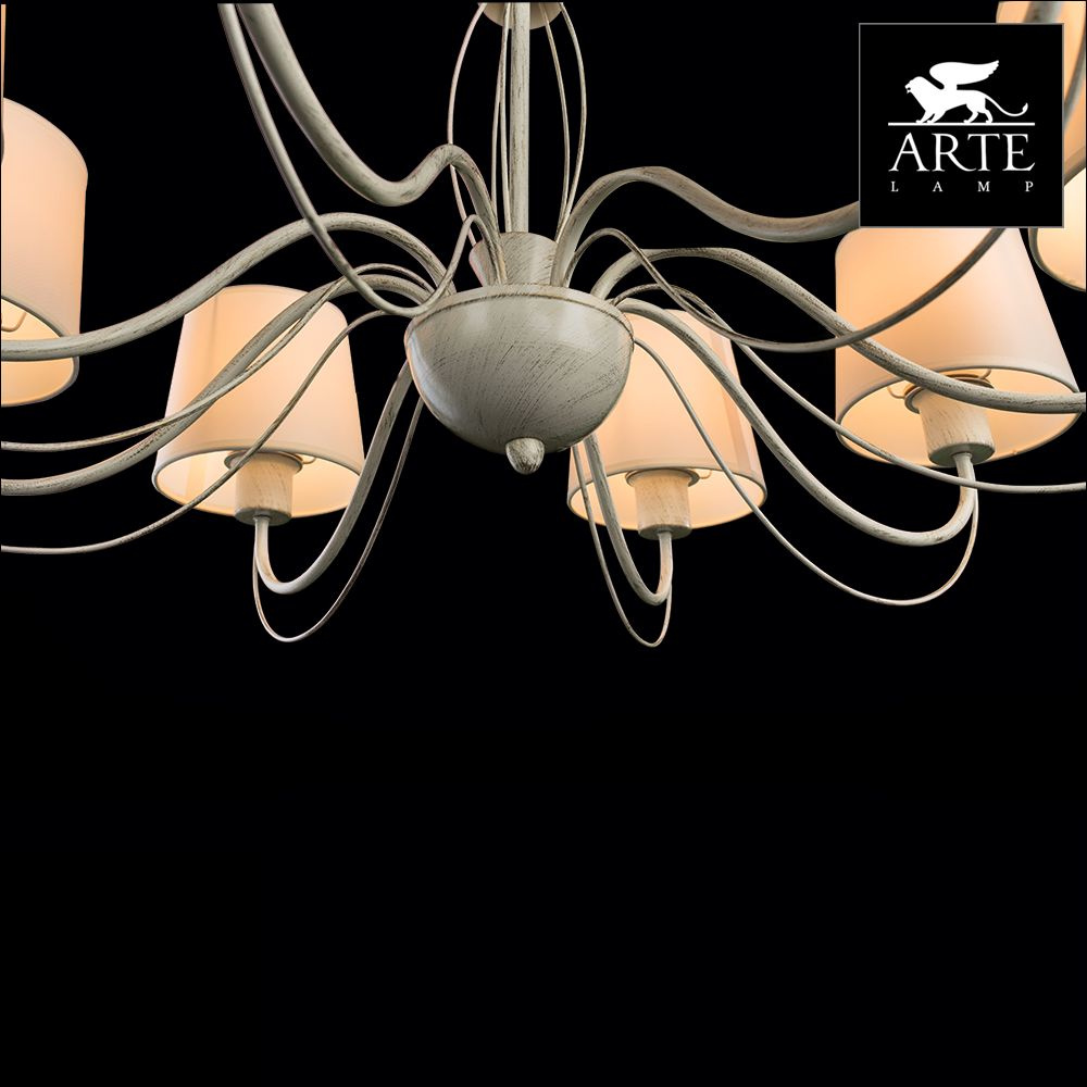 Подвесная люстра прованс Arte Lamp Orlean A9310LM-8WG