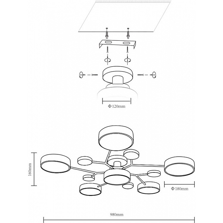 Потолочная люстра Сканди Velante 446-207-06