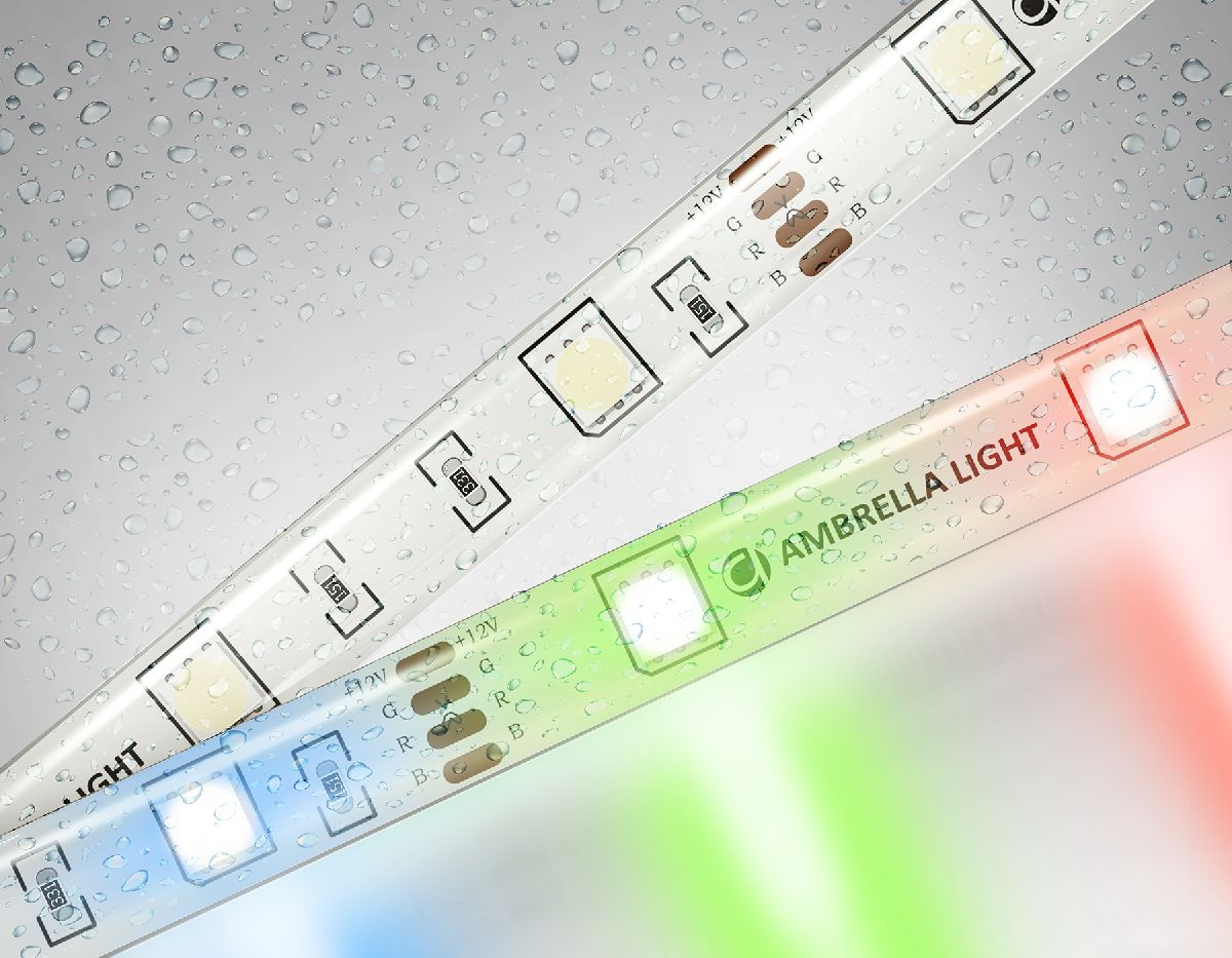 Светодиодная лента Ambrella Light LED Strip 12В 5050 7,2Вт/м RGB 5м IP65 GS2301