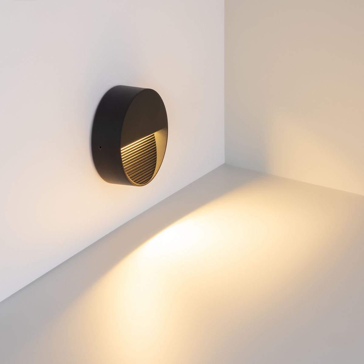 Светильник для ступеней Arlight LGD-RIBONIK-R114-5W Warm3000 (Черный, 50 deg, 230V) (IP65 Металл) 056735