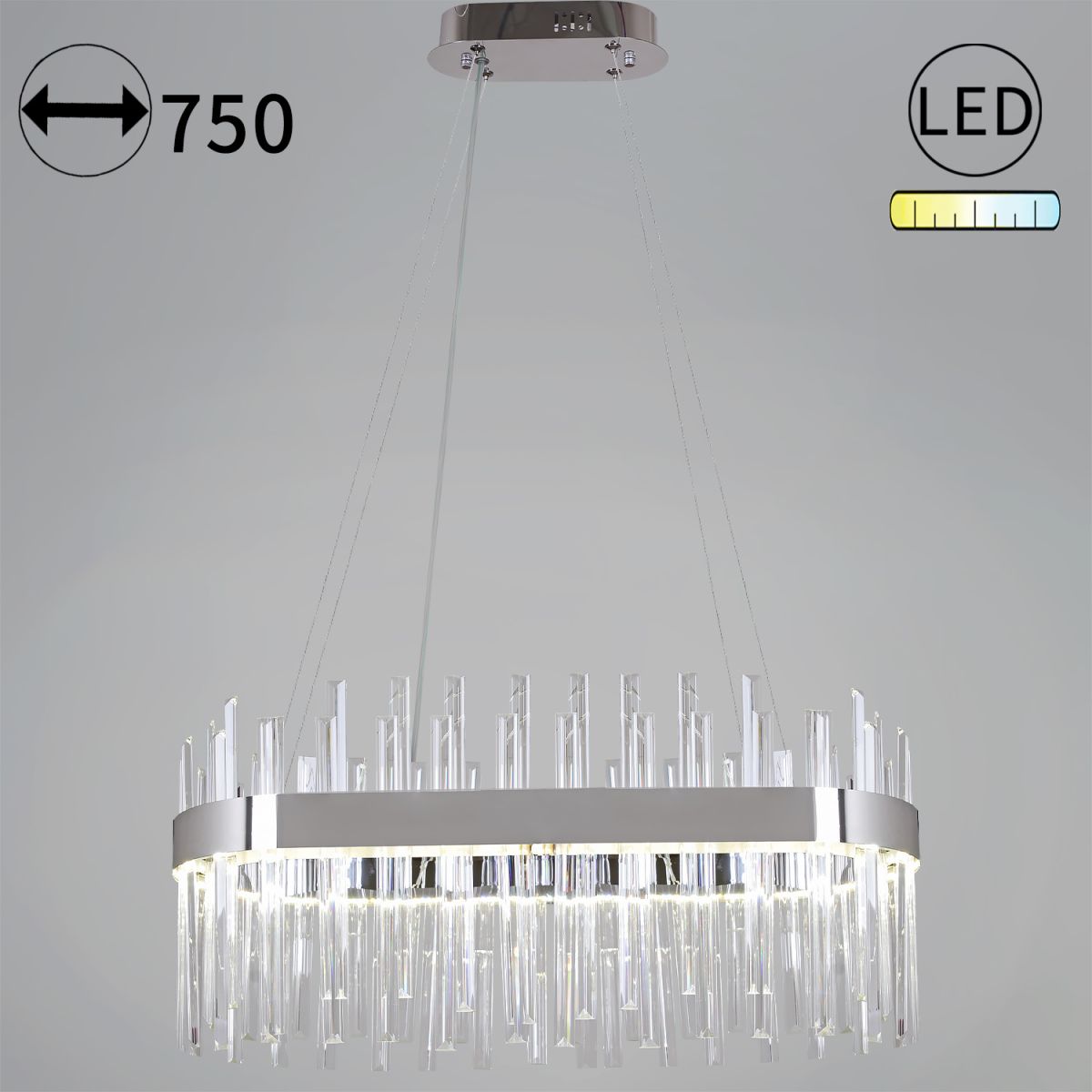 Подвесная люстра Reluce 23880-0.4-750L CR