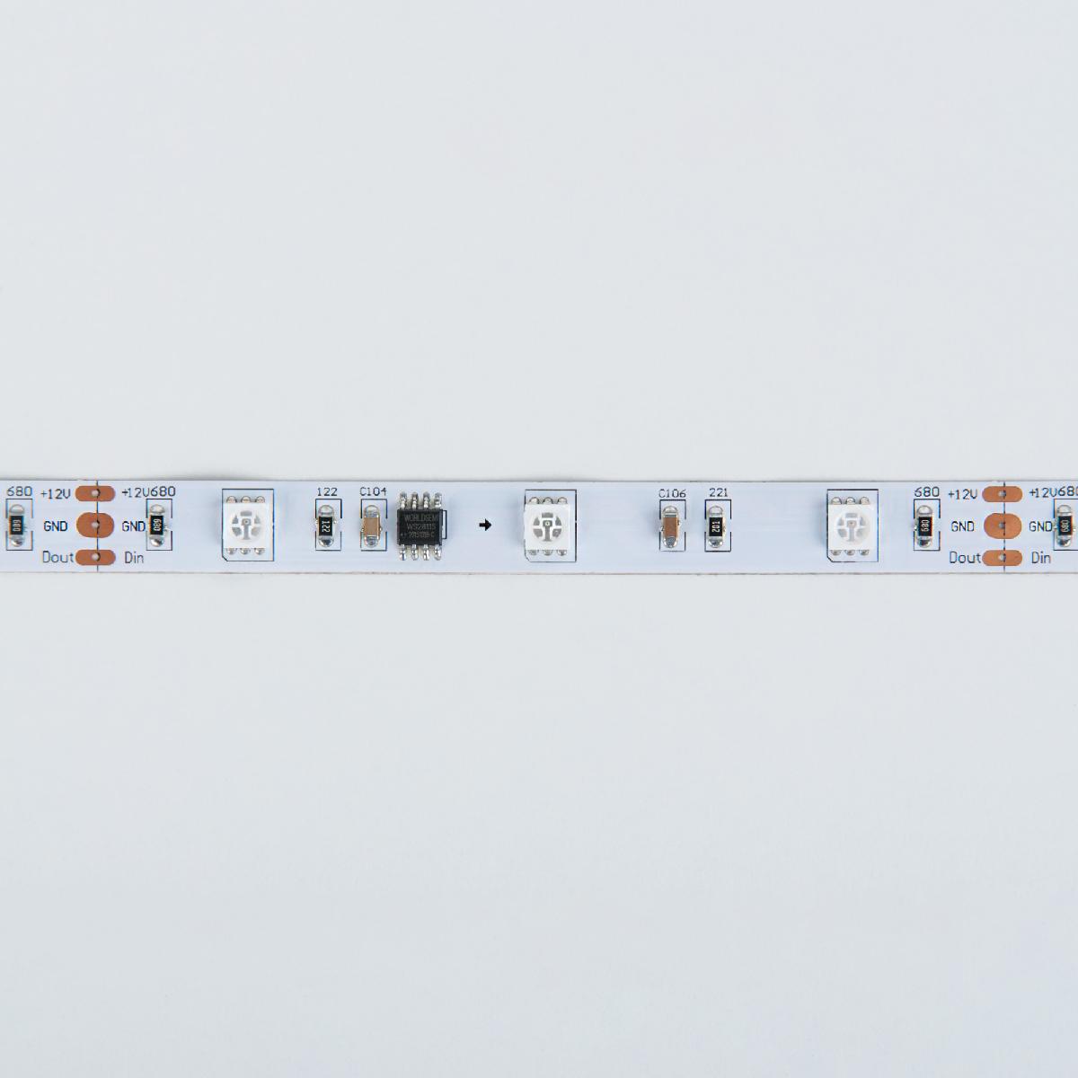 Светодиодная лента Elektrostandard 12V 7,2W 30Led 5050 IP20 RGB, 5м 4690389040160