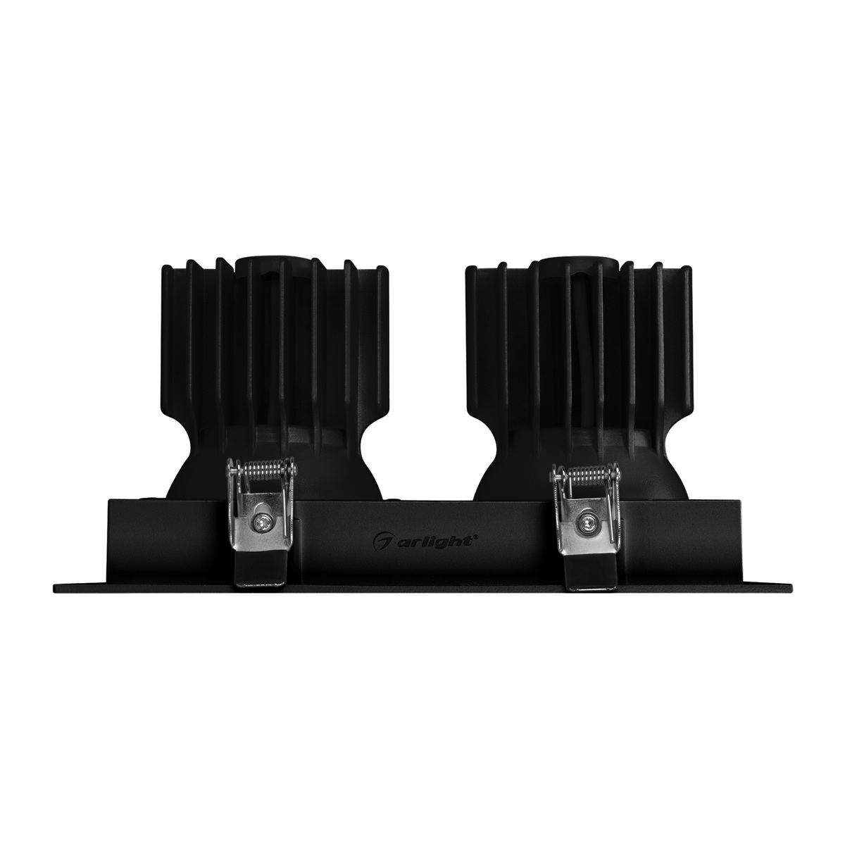Встраиваемый карданный светильник Arlight MS-VORTEX-BUILT-S210x117-2x20W Day4000 (BK-BK, 40 deg, 230V) (IP20 Металл) 058441
