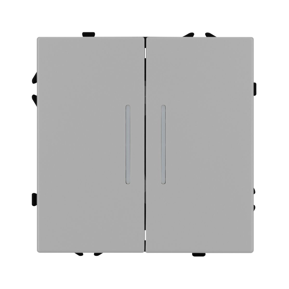 Выключатель 2 кл подсветка софт-тач никель Arlight SWT-MK02-SFPL-L-IS (250V, 10A) 059418(1)