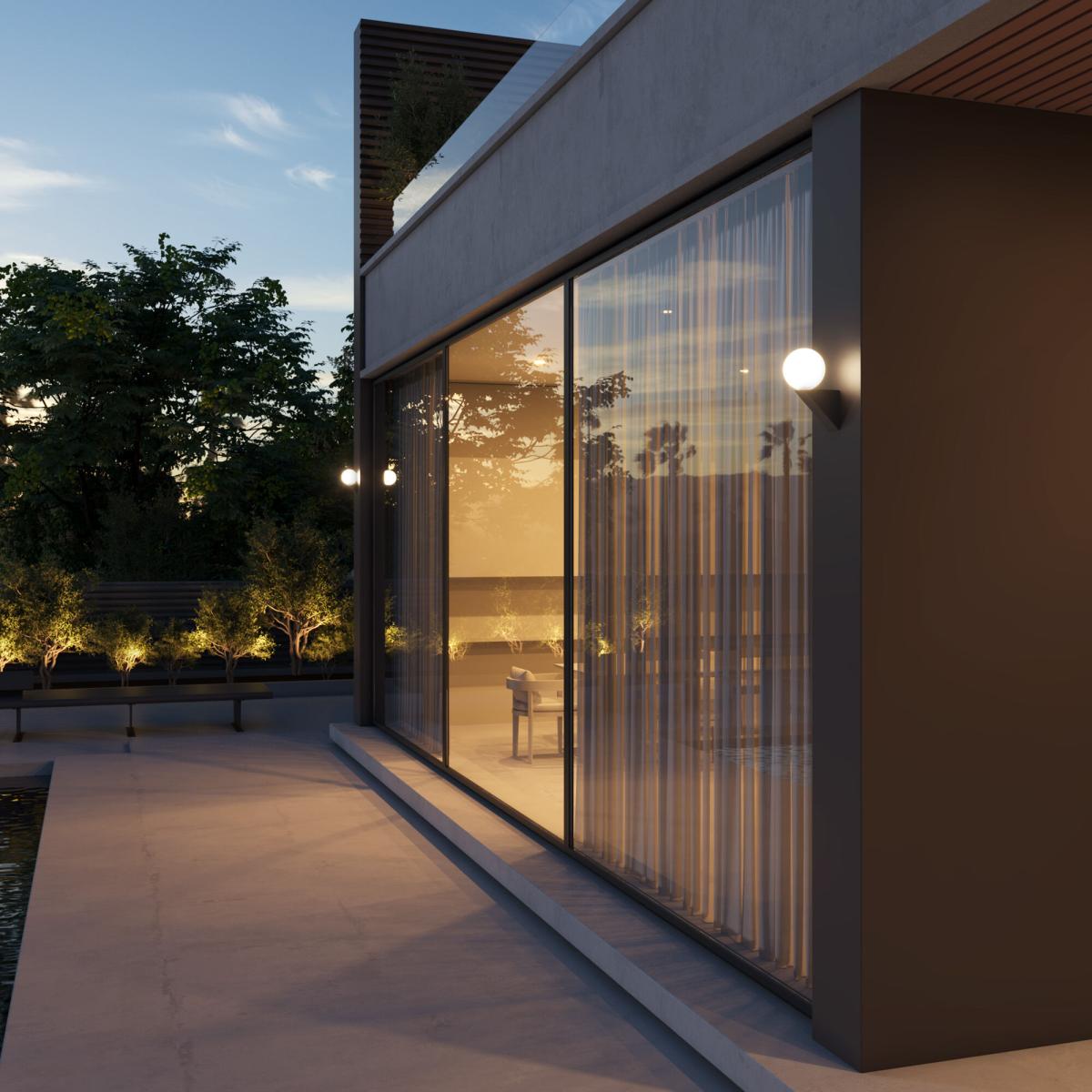 Уличный настенный светильник Elektrostandard Gravity 35003/U черный 4690389195044 a062886