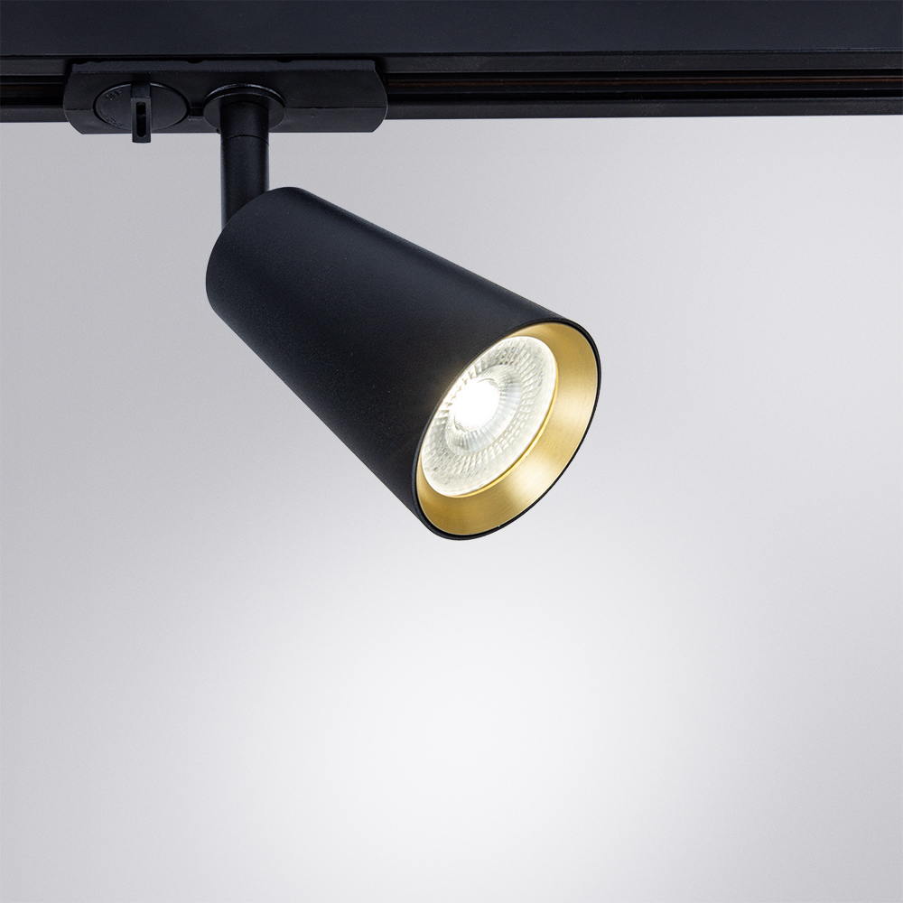 Трековый однофазный светильник Arte Lamp Cintura A2355PL-1BK