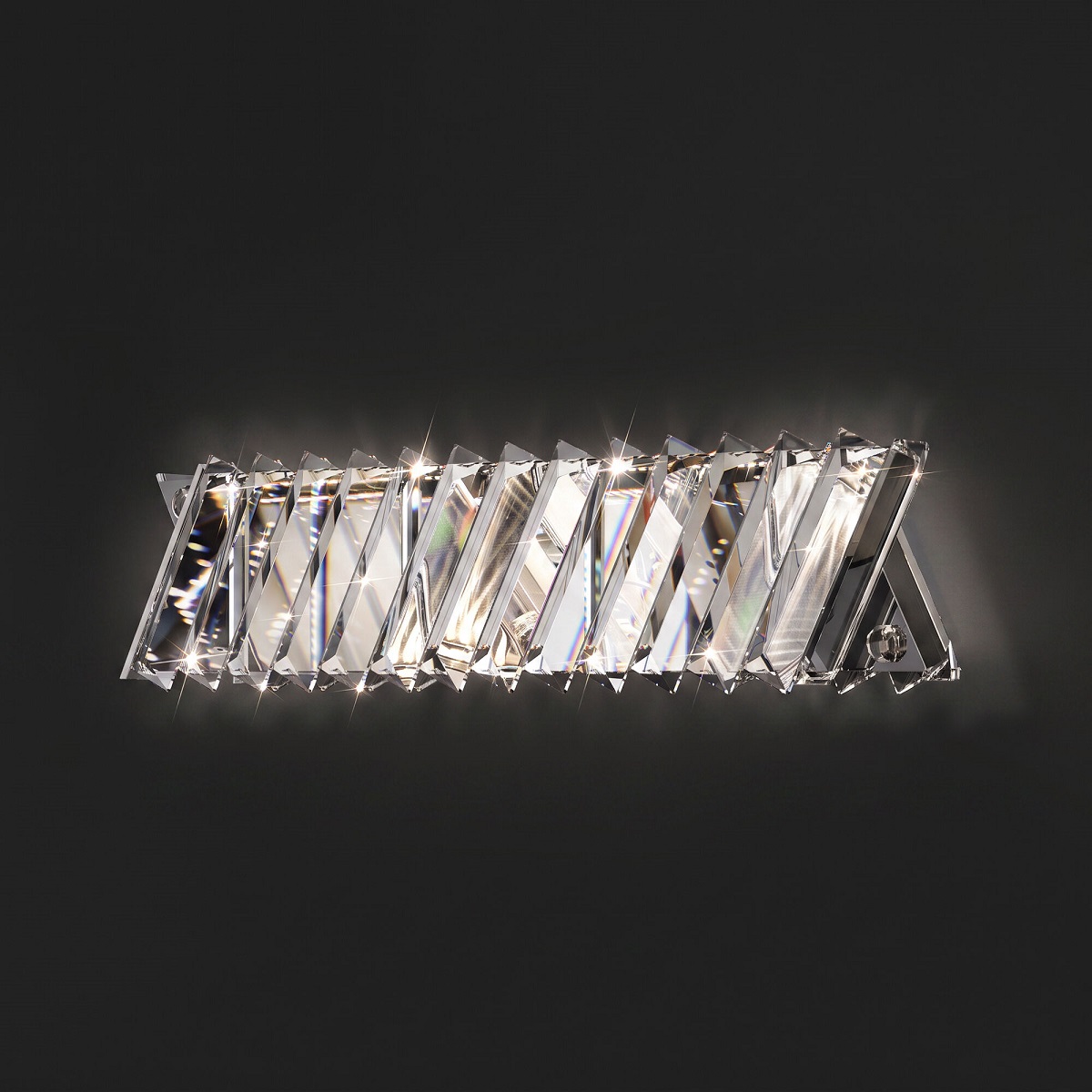 Настенный светильник Eurosvet 101005 LED Никель хрусталь Strotskis a071452