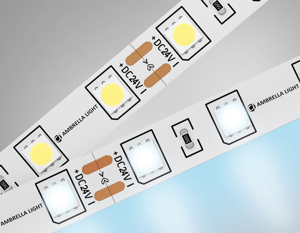 Светодиодная лента Ambrella Light Illumination 24В 5050 14,4Вт/м 6500K 5м IP20 GS4003