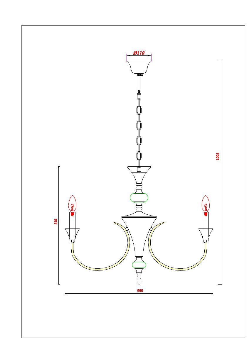 Подвесная люстра Arte Lamp Collinetta A4094LM-6WH