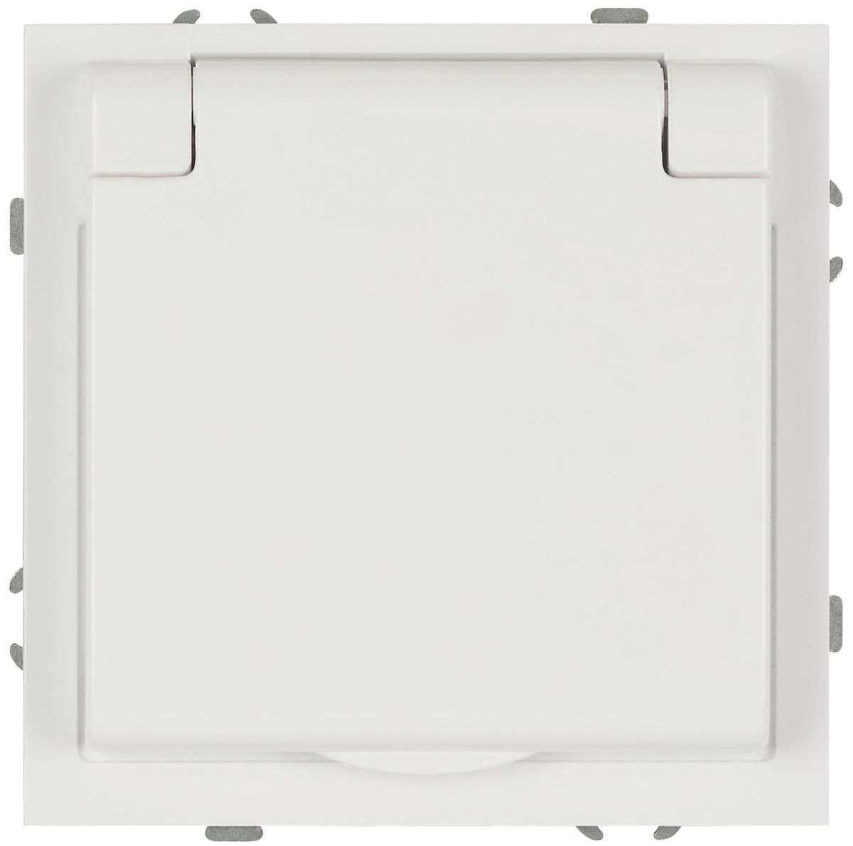 Розетка ЭРА Galaxy 15-2103-01 c заземлением 2P+E Schuko со шторками с крышкой 16А-250В IP20 белый Б0070659