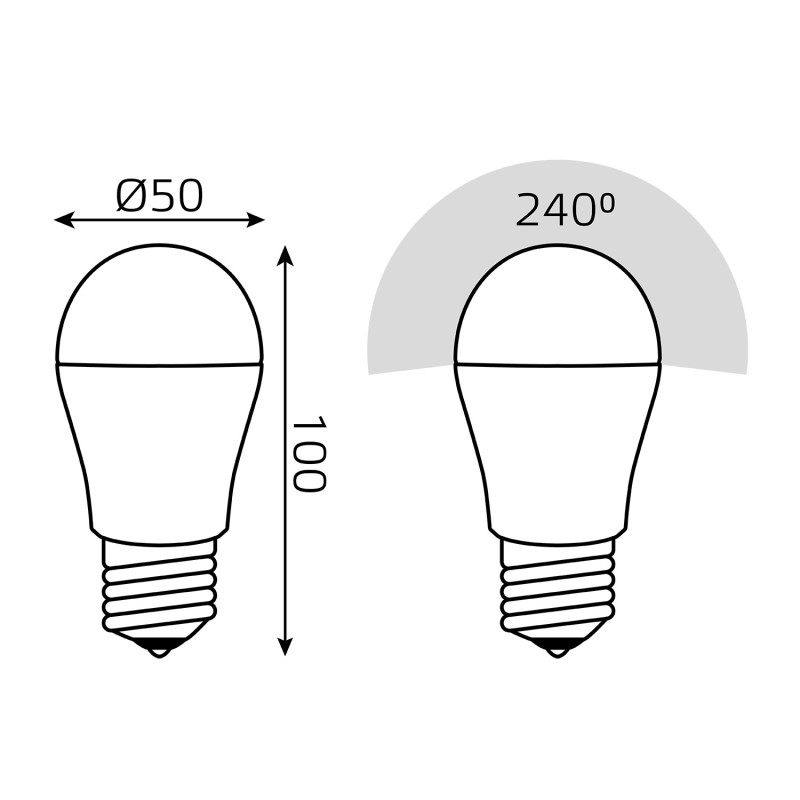 Лампа светодиодная Gauss Basic E27 13W 4000K 10502232