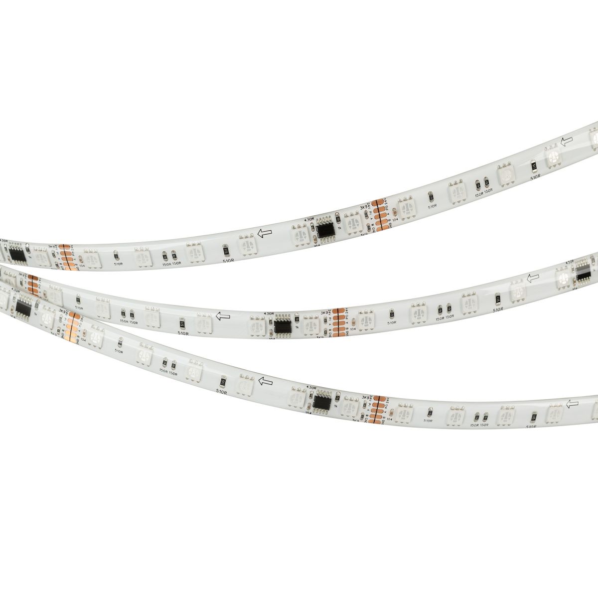 Светодиодная лента герметичная Arlight DMX-SE-B60-10mm 24V RGB-PX6 (14 W/m, IP65, 5m) 039607(1)