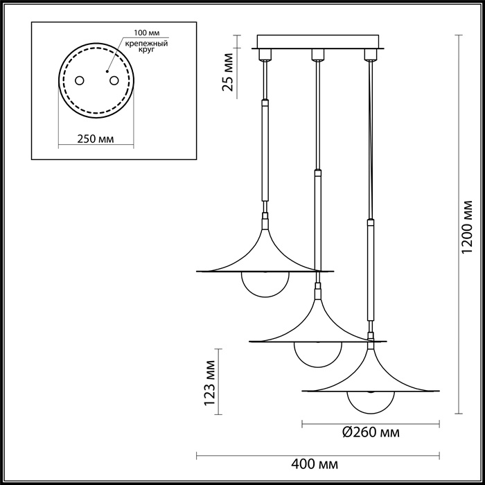 Подвесная люстра Odeon Light Barolo 4155/27L