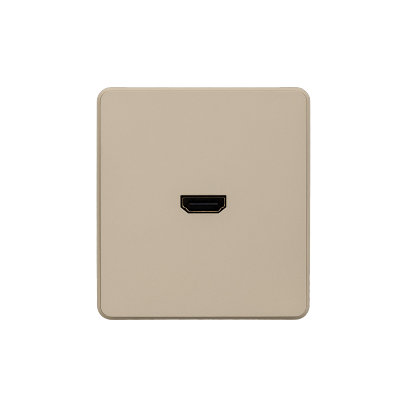 Розетка ROUND HDMI с/у шелк KRANZ KR-78-0730-7